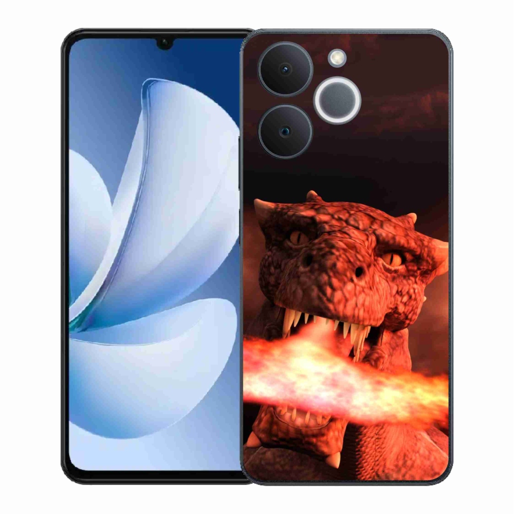 Gélový kryt mmCase na Realme Note 70T - drak