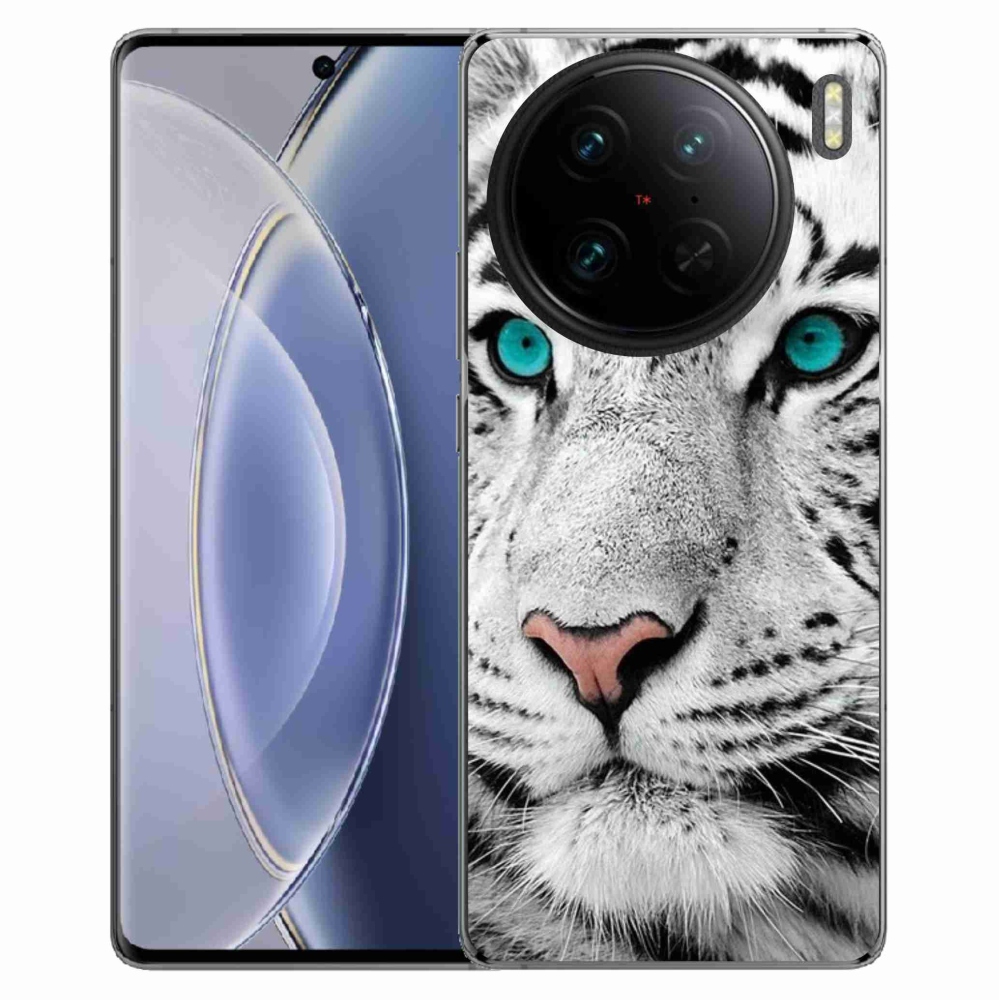 Gélový kryt mmCase na Vivo X90 Pro - biely tiger