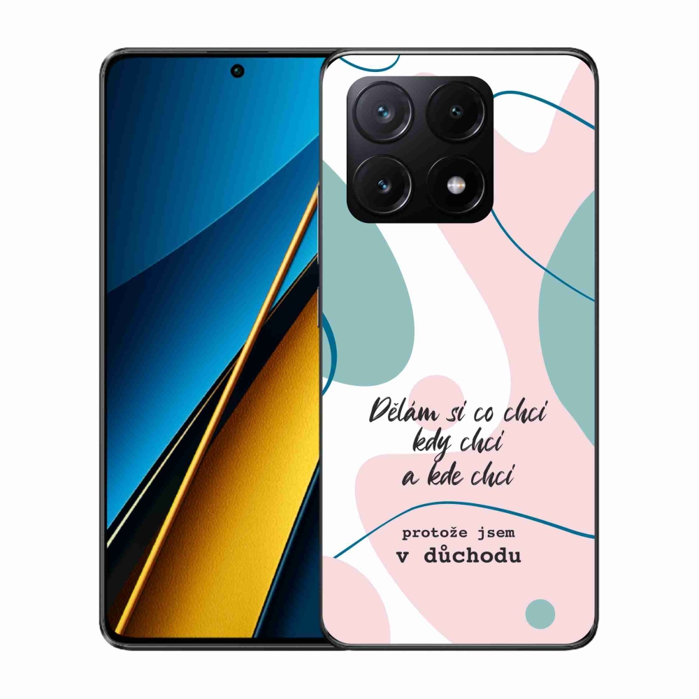 Gélový kryt mmCase na Xiaomi Poco X6 Pro 5G - vtipný text 10 biele pozadie