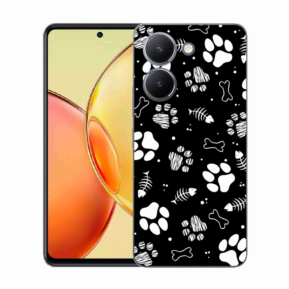 Gélový kryt mmCase na Vivo Y36 - psie labky