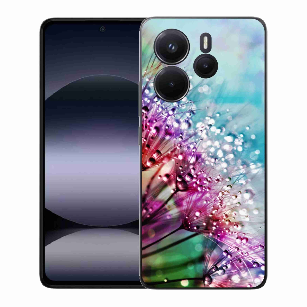Gélový kryt mmCase na Xiaomi Redmi Note 14 - farebné kvety