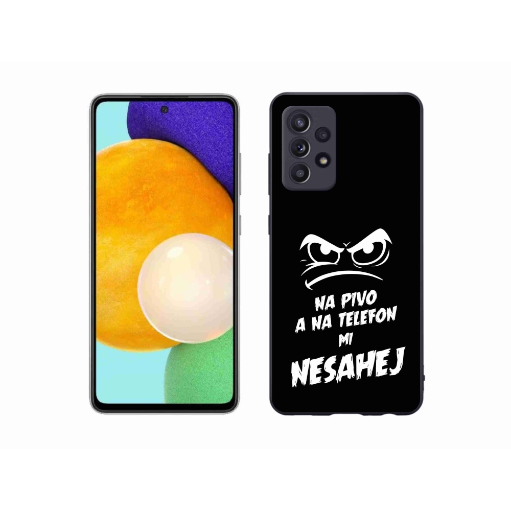 Gélový kryt mmCase na Samsung Galaxy A52/A52 5G - pivný motív 2 čierne pozadie