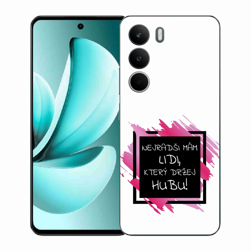 Gélový kryt mmCase na Realme C71 - vtipný text 7 čiernobiele pozadie