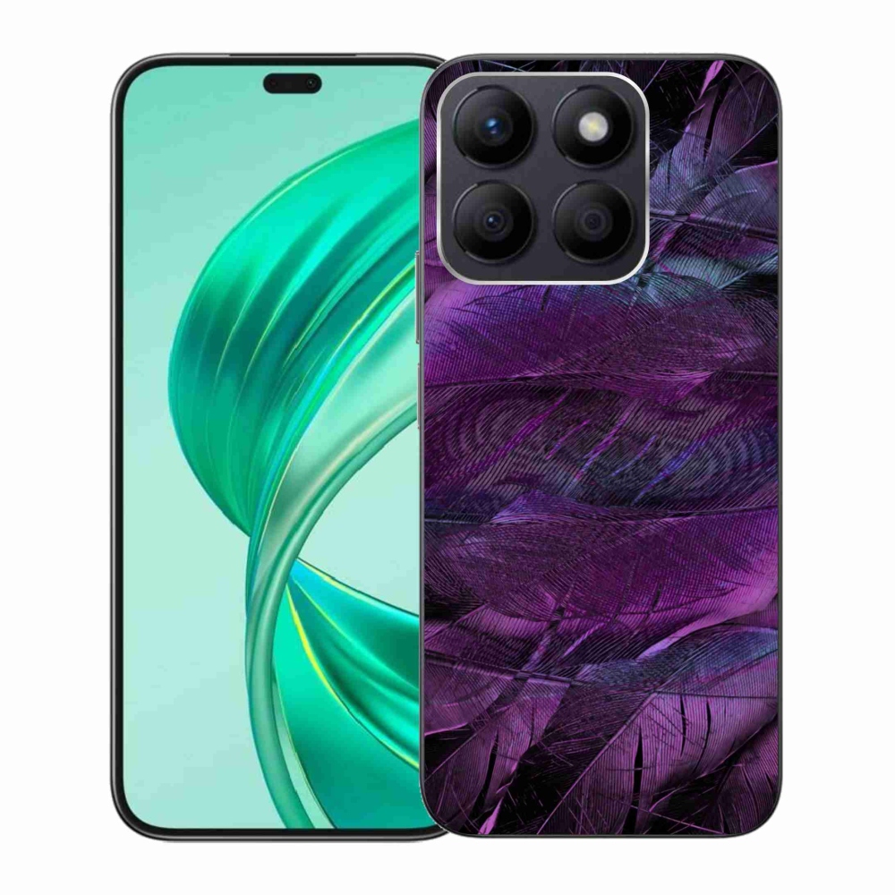 Gélový kryt mmCase na Honor X8b - fialové pierka