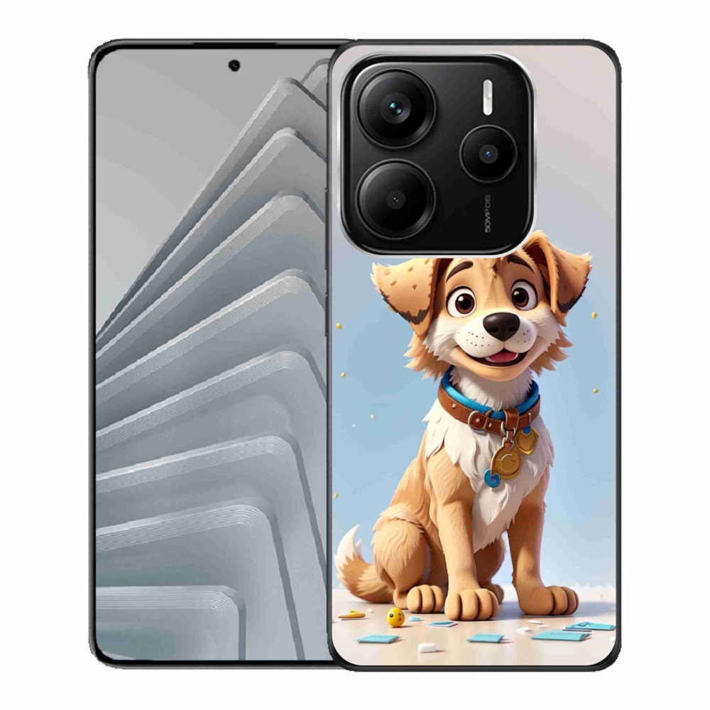 Gélový kryt mmCase na Xiaomi Redmi Note 14 5G - kreslené štene