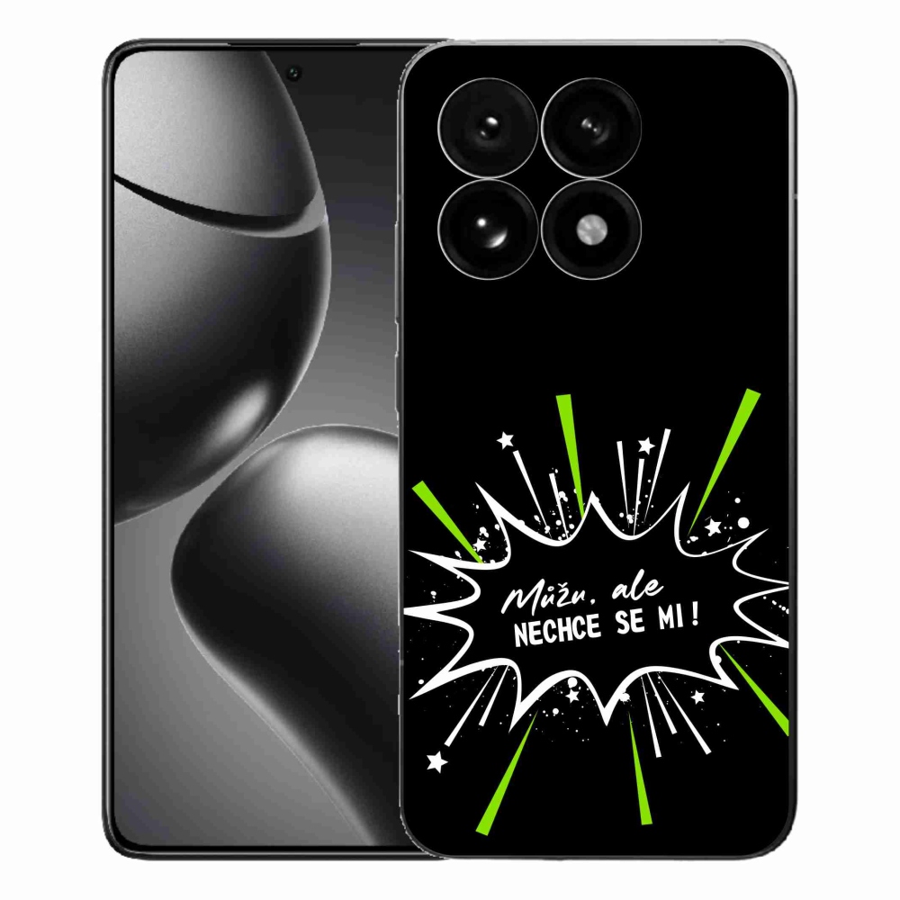 Gélový kryt mmCase na Xiaomi 15T - vtipný text 11 čierne pozadie