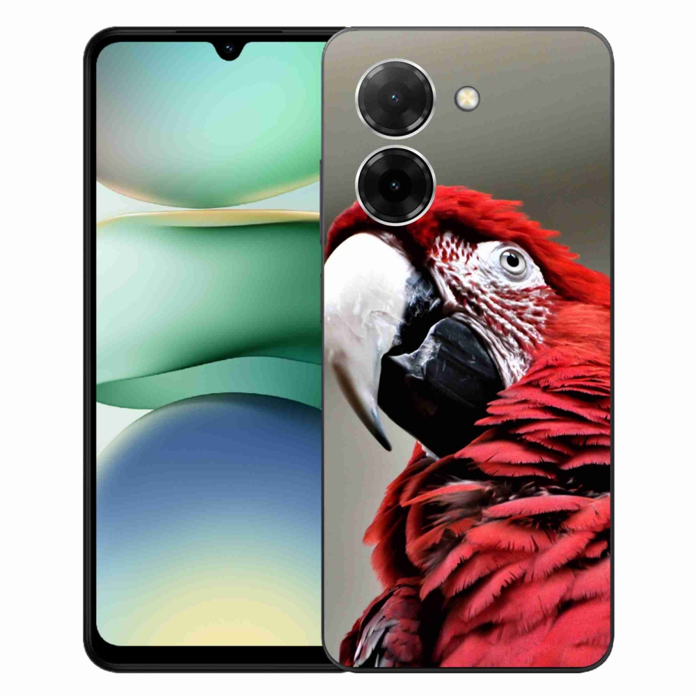Gélový kryt mmCase na Xiaomi Redmi A5 (173.45x79.35x8.45mm) - papagáj ara červený