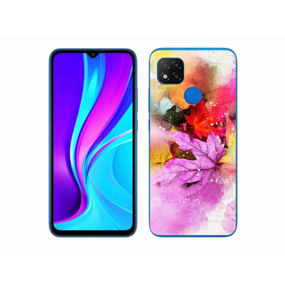 Gélový kryt mmCase na Xiaomi Redmi 9C - farebné listy