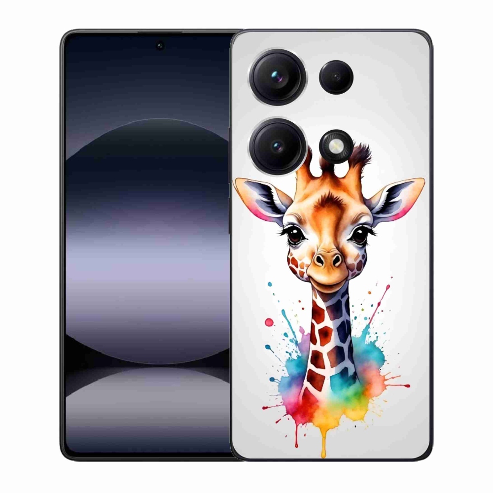 Gélový kryt mmCase na Xiaomi Redmi Note 14S - žirafa 1