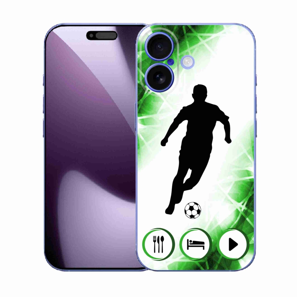 Gélový kryt mmCase na iPhone 17 - futbalista