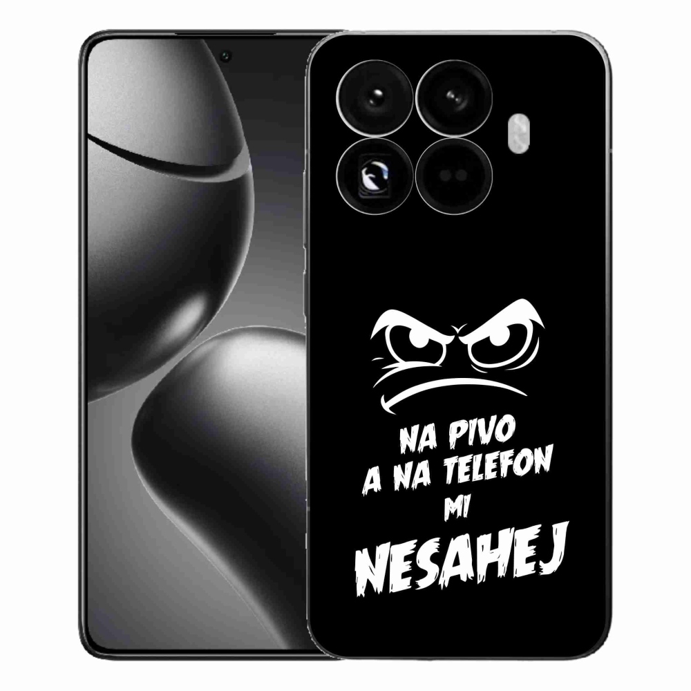 Gélový kryt mmCase na Xiaomi 15T Pro - pivný motív 2 čierne pozadie
