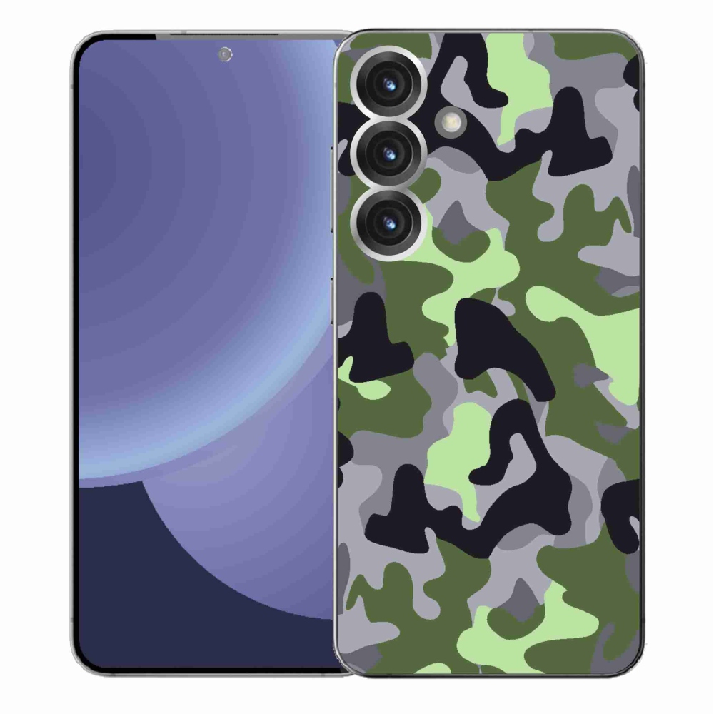 Gélový kryt mmCase na Samsung Galaxy S25+ - maskáčový vzor 7