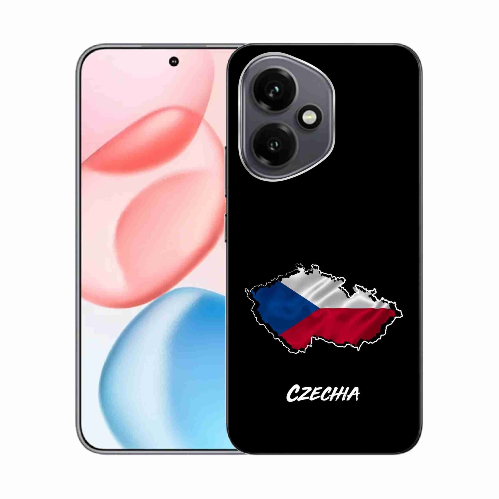 Gélový kryt mmCase na Honor 400 - Czechia čierne pozadie