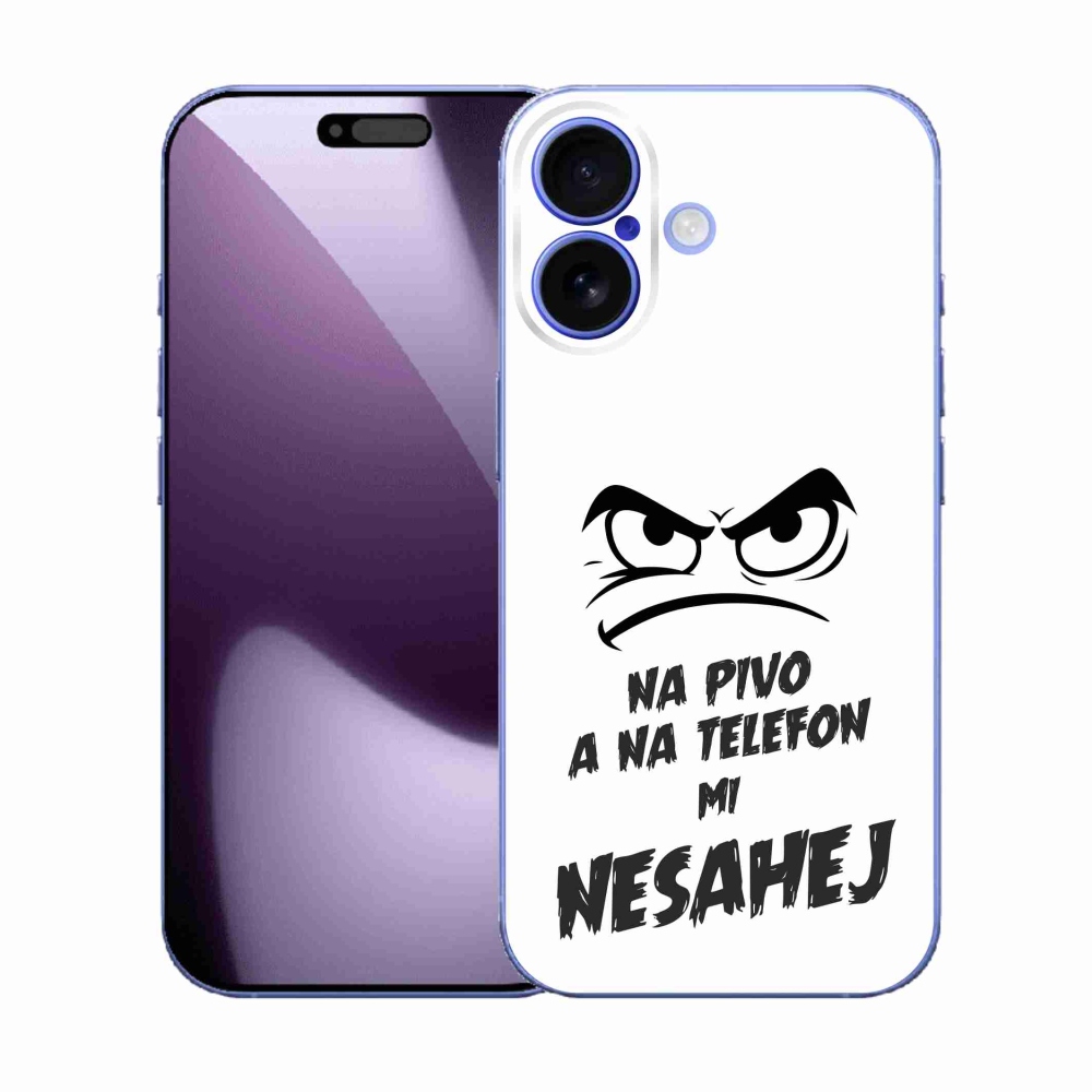 Gélový kryt mmCase na iPhone 17 - pivný motív 2 biele pozadie