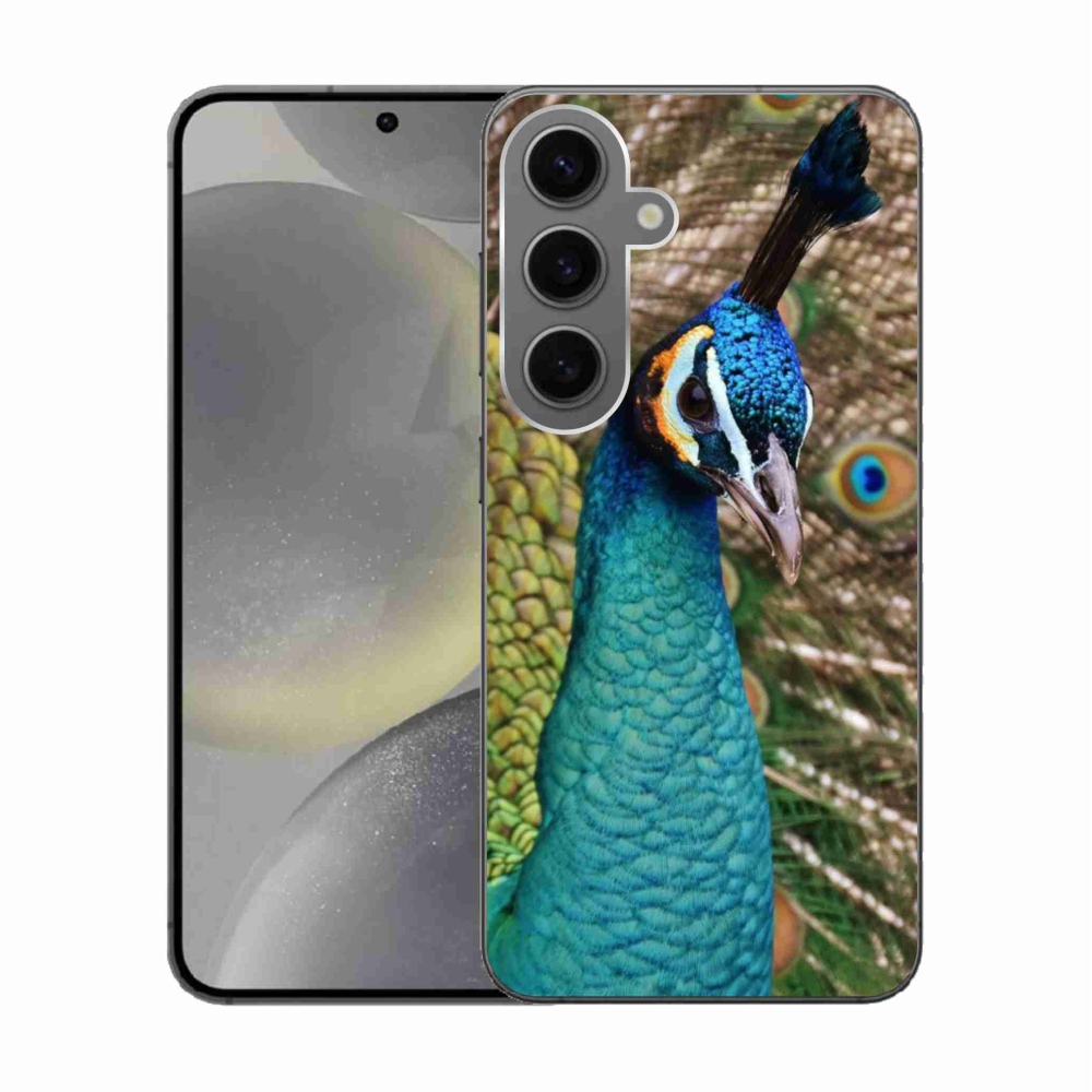 Gélový kryt mmCase na Samsung Galaxy S24 - páv