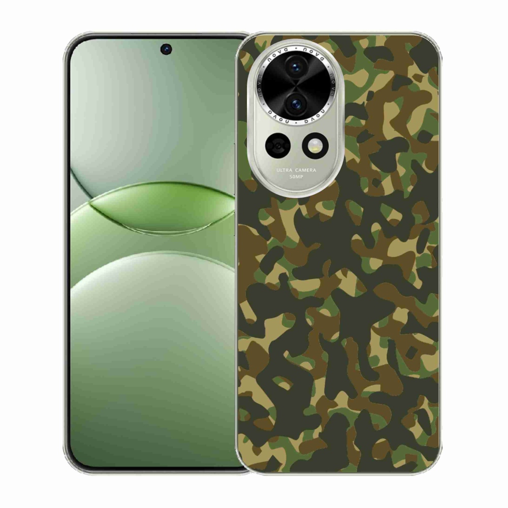 Gélový kryt mmCase na Huawei Nova 13 5G - maskáčový vzor 1