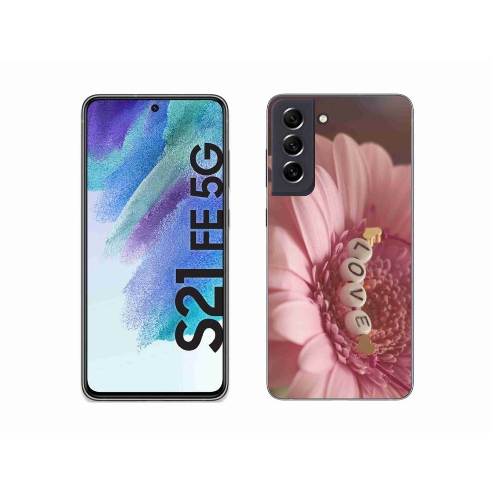 Gélový kryt mmCase na Samsung Galaxy S21 FE 5G - prívesok love