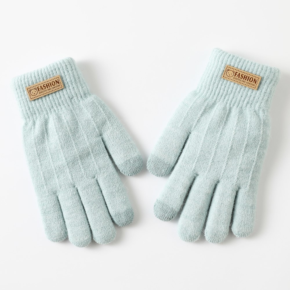 Bear dámske dotykové zimné rukavice - svetlomodré