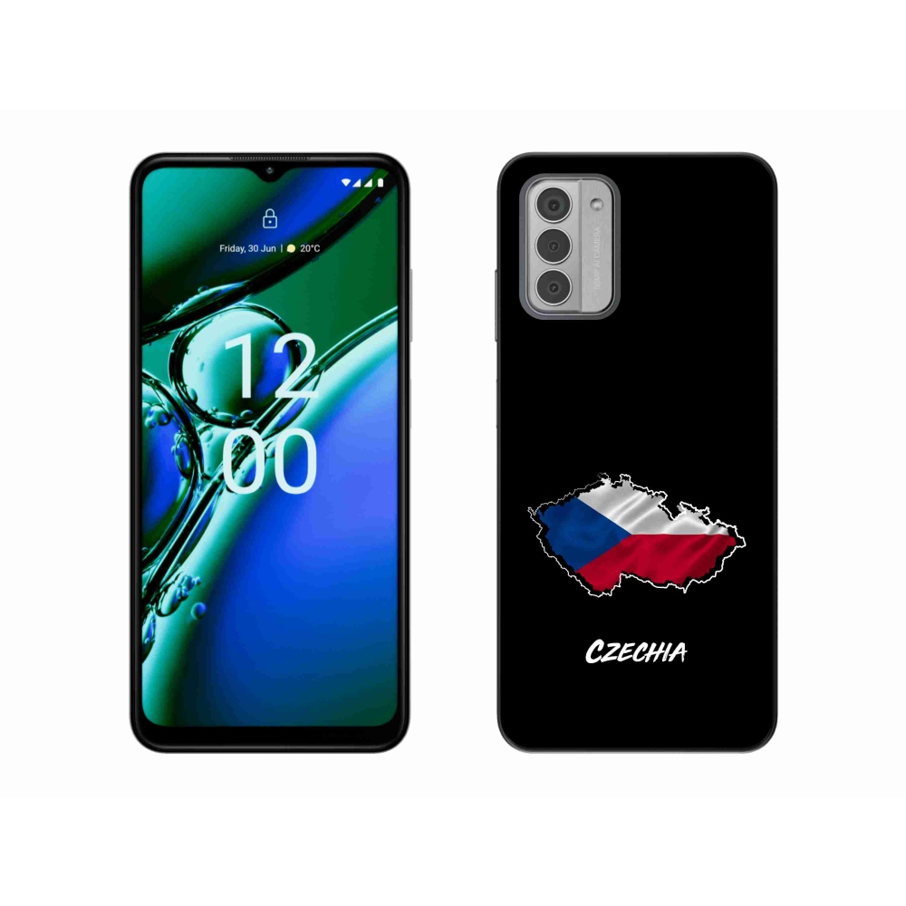 Gélový kryt mmCase na Nokia G42 - Czechia čierne pozadie