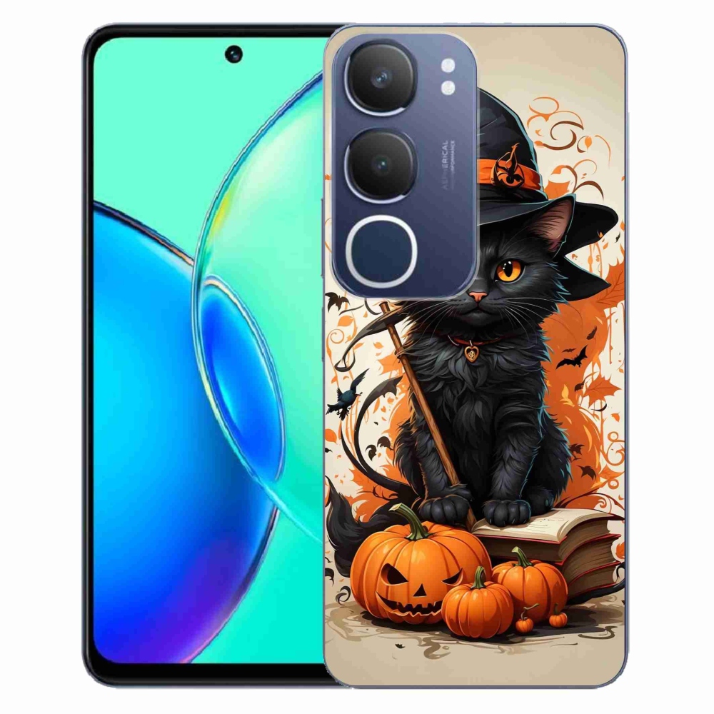 Gélový kryt mmCase na Vivo Y19s - kocúr čarodejník