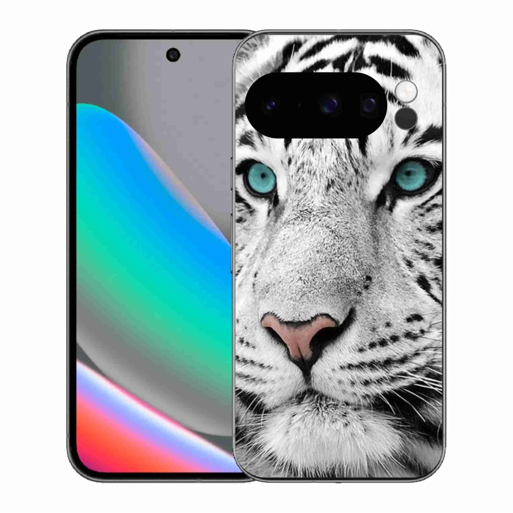 Gélový kryt mmCase na Google Pixel 10 Pro - biely tiger