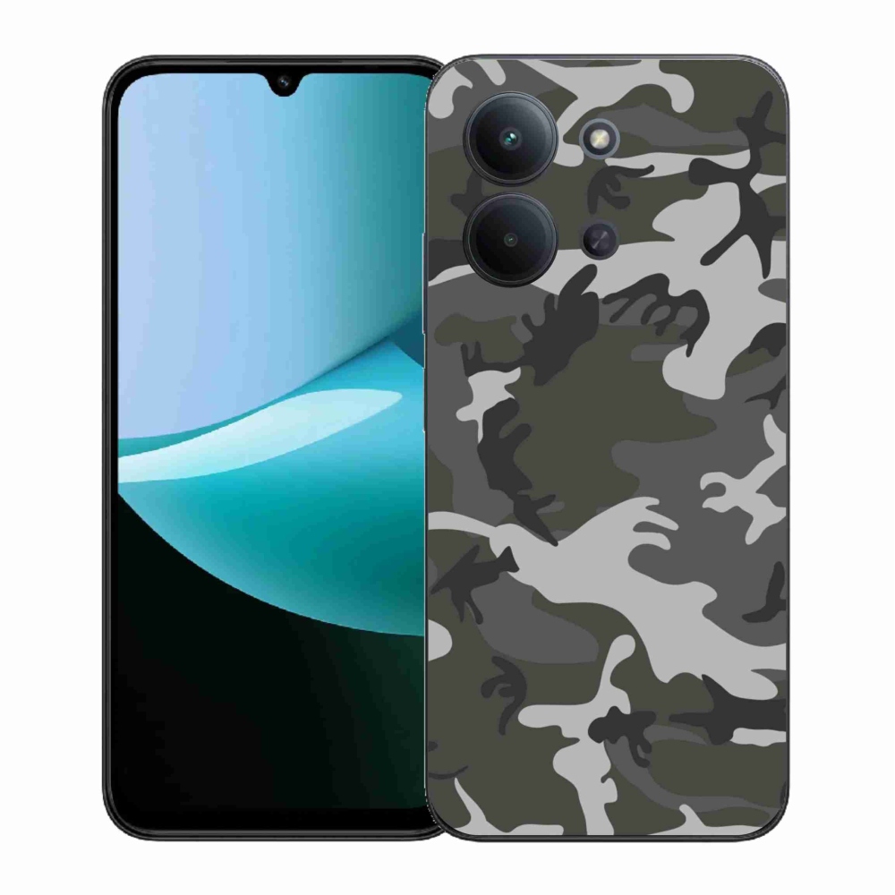 Gélový kryt mmCase na Xiaomi Redmi 15C 4G (171mm)/Poco C85 4G (171mm) - maskáčový vzor