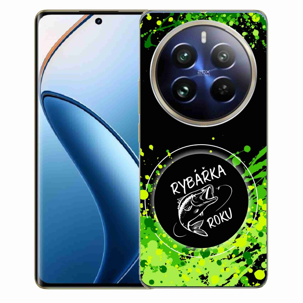 Gélový kryt mmCase na Realme 12 Pro 5G/12 Pro+ 5G - rybárka roka čierne pozadie