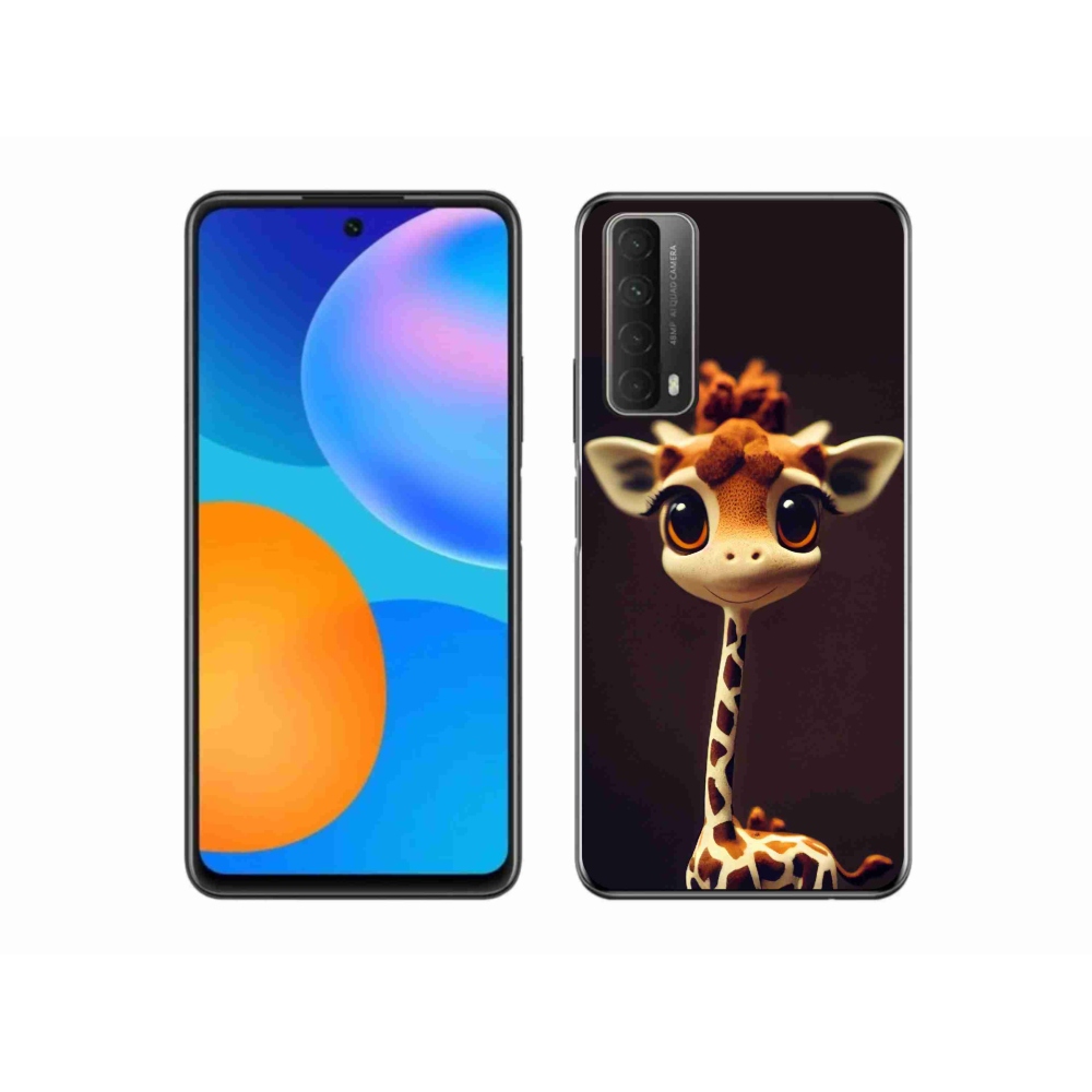 Gelový kryt mmCase na Huawei P Smart (2021) - malá žirafa