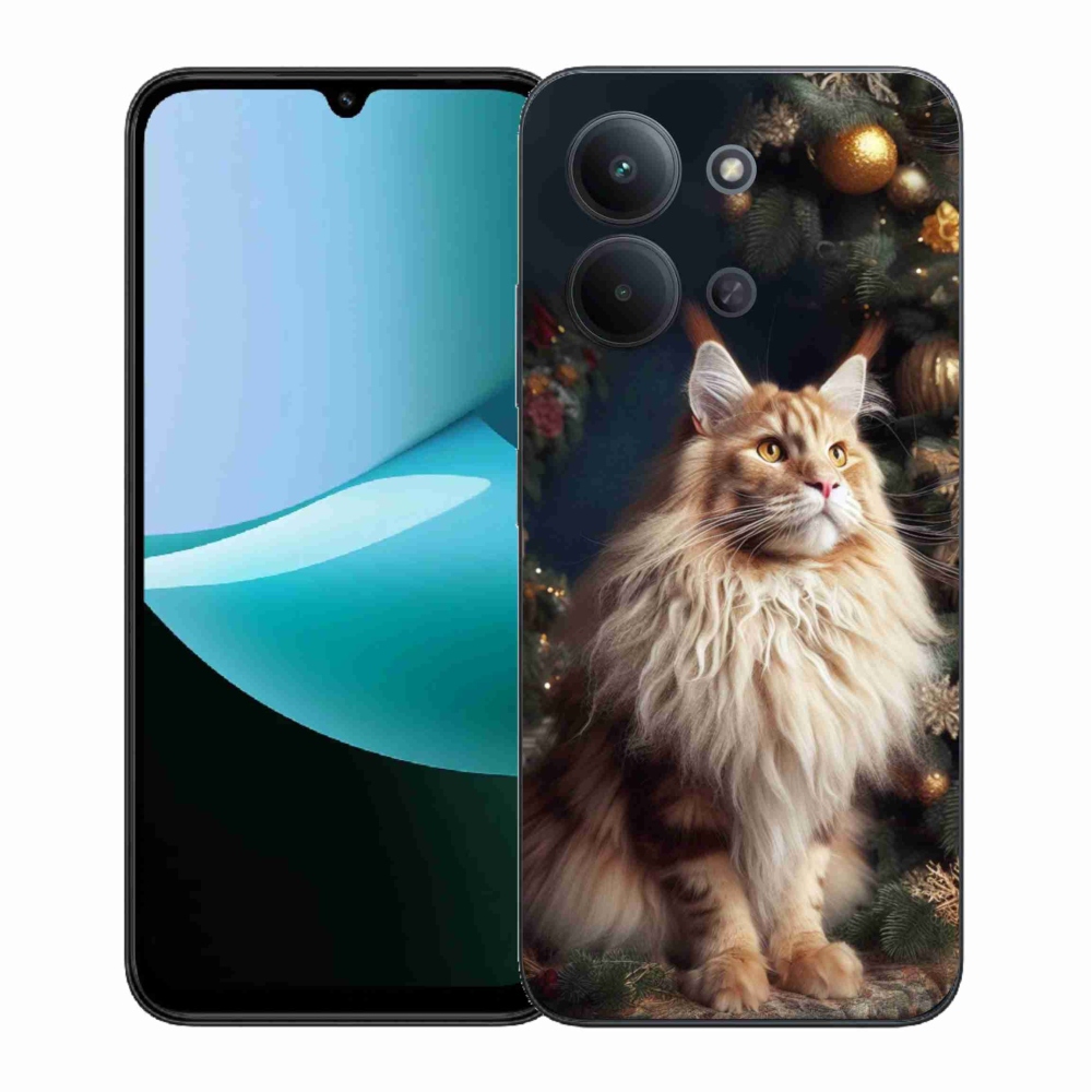 Gélový kryt mmCase na Xiaomi Redmi 15C 4G (171mm)/Poco C85 4G (171mm) - mačka pri stromčeku
