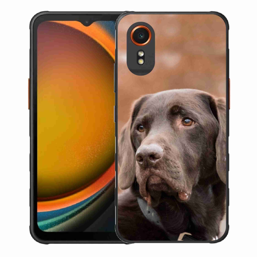 Gélový obal mmCase na Samsung Galaxy Xcover 7 - hnedý labrador