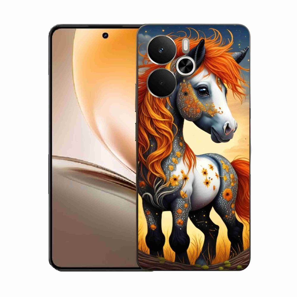 Gélový kryt mmCase na Realme 14 5G - farebný poník