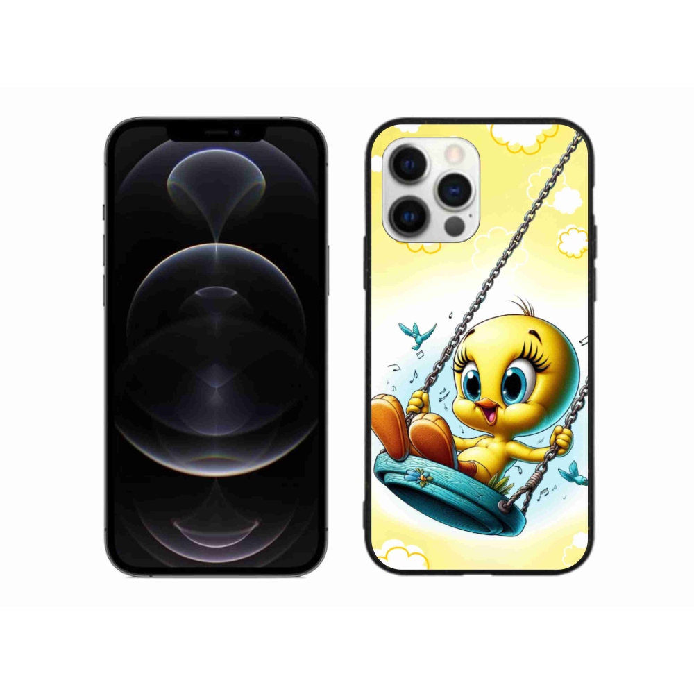 Gélový kryt mmCase na iPhone 12 Pro Max - tweety