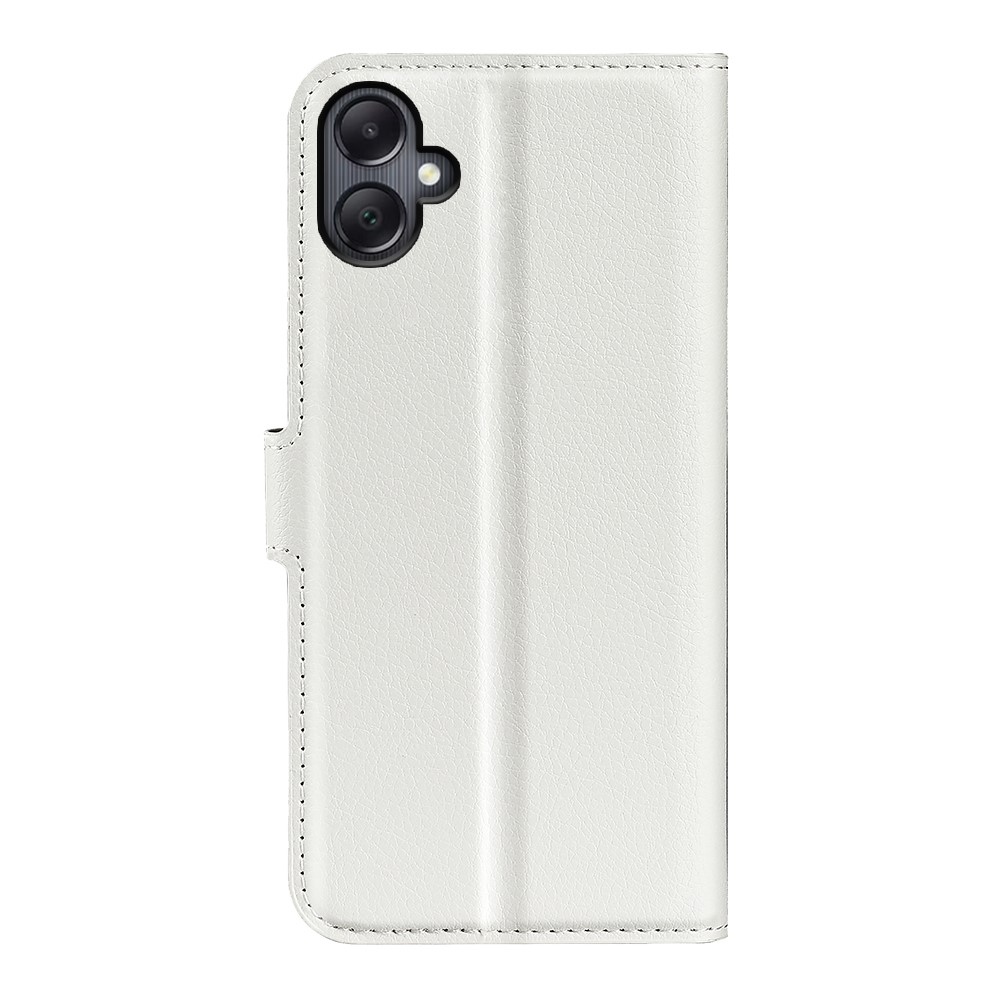 Litchi knižkové púzdro na Samsung Galaxy A06 4G - biele