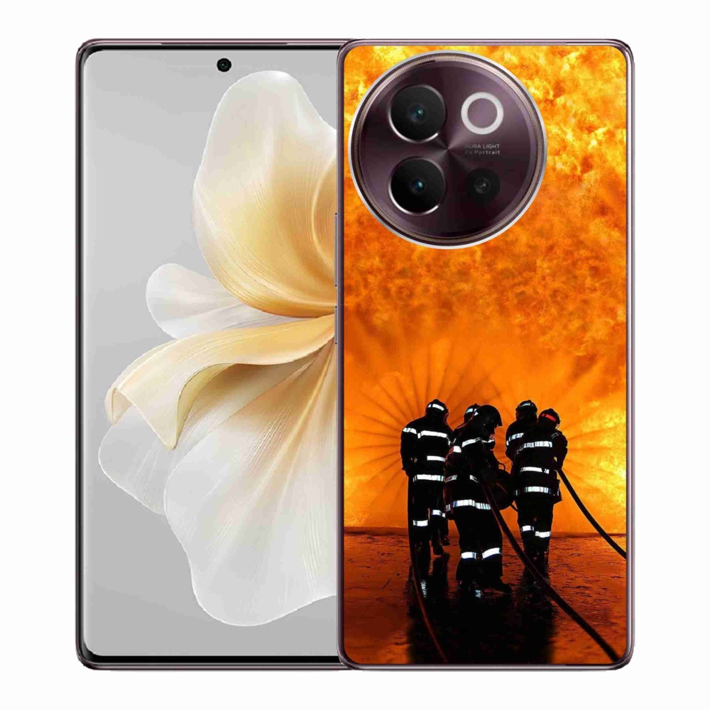 Gélový kryt mmCase na Vivo V40 Lite 5G - požiar