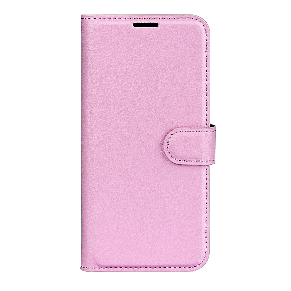 Litchi knižkové púzdro na iPhone 17 Air - ružové