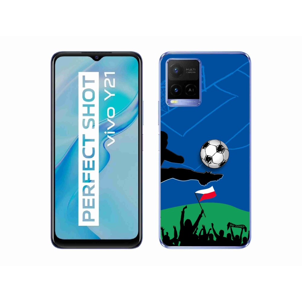 Gélový kryt mmCase na Vivo Y21/Y21s/Y33s - fanúšikovia futbalu
