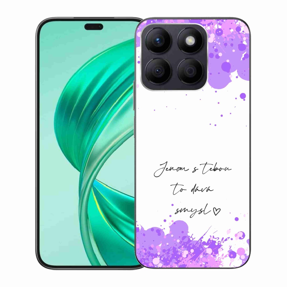 Gélový kryt mmCase na Honor X8b - zamilovaný text biele pozadie