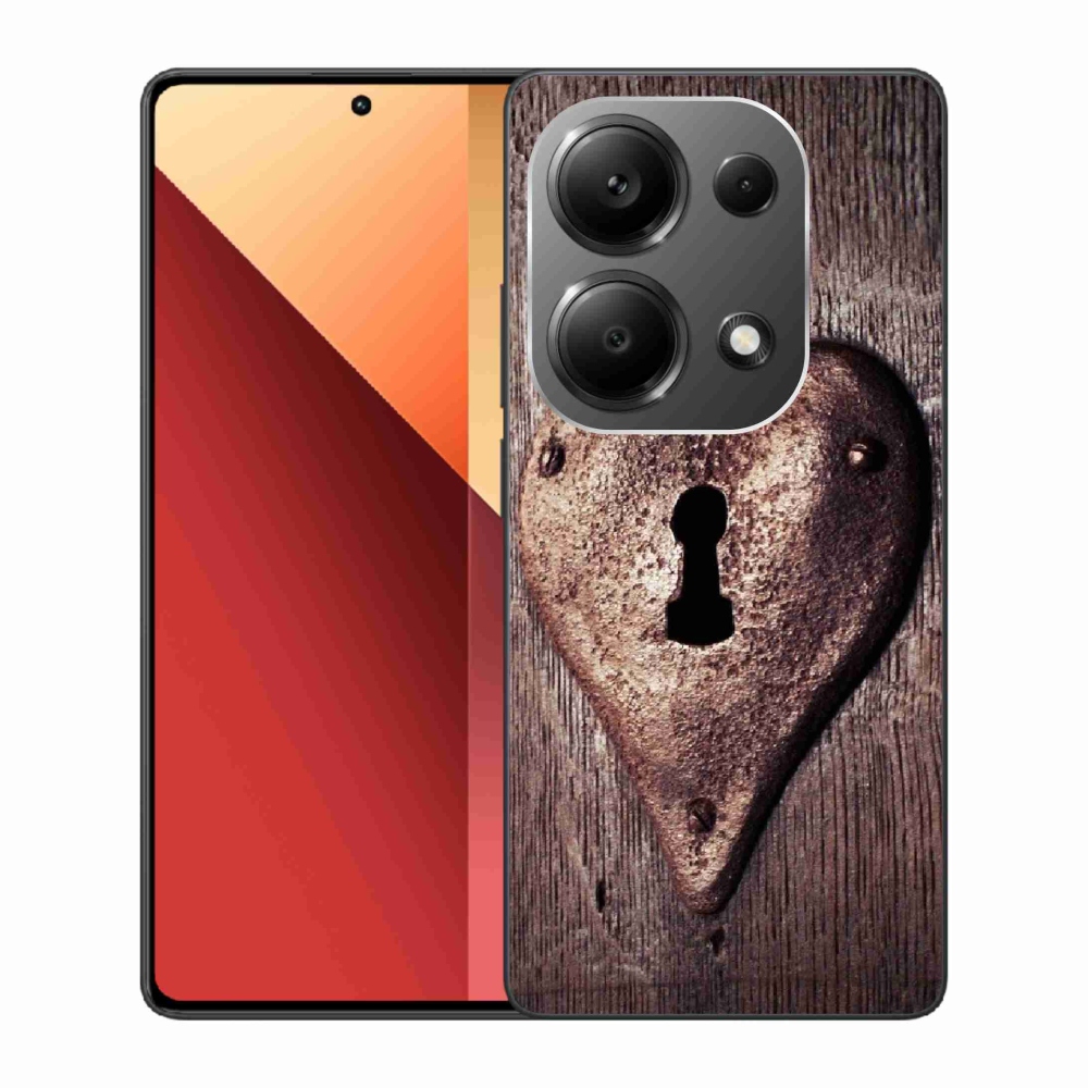 Gélový kryt mmCase na Xiaomi Redmi Note 13 Pro 4G/Poco M6 Pro - zámok v tvare srdca