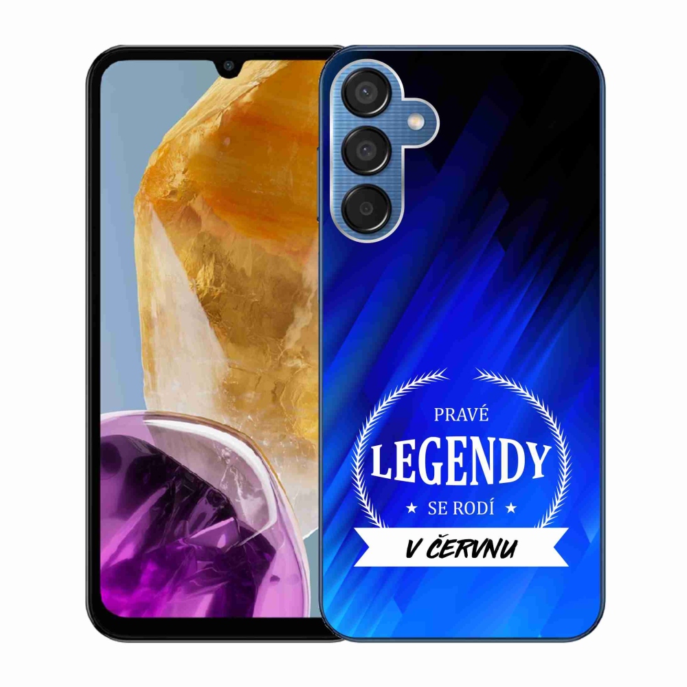 Gélový kryt mmCase na Samsung Galaxy M15 5G - legendy v júni modré pozadí