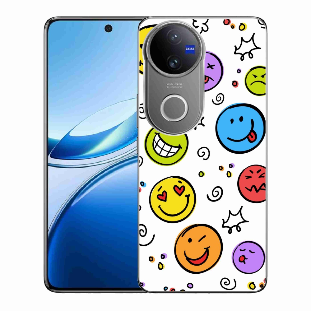 Gélový kryt mmCase na Vivo V50 5G - smajlíci
