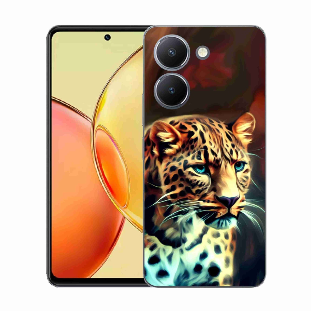 Gélový kryt mmCase na Vivo Y36 - leopard