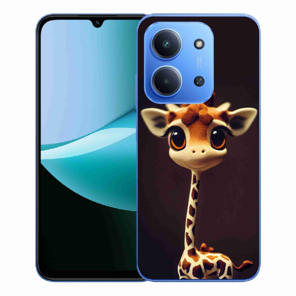 Gélový kryt mmCase na Xiaomi Redmi 15C 4G/5G (173mm) - malá žirafa