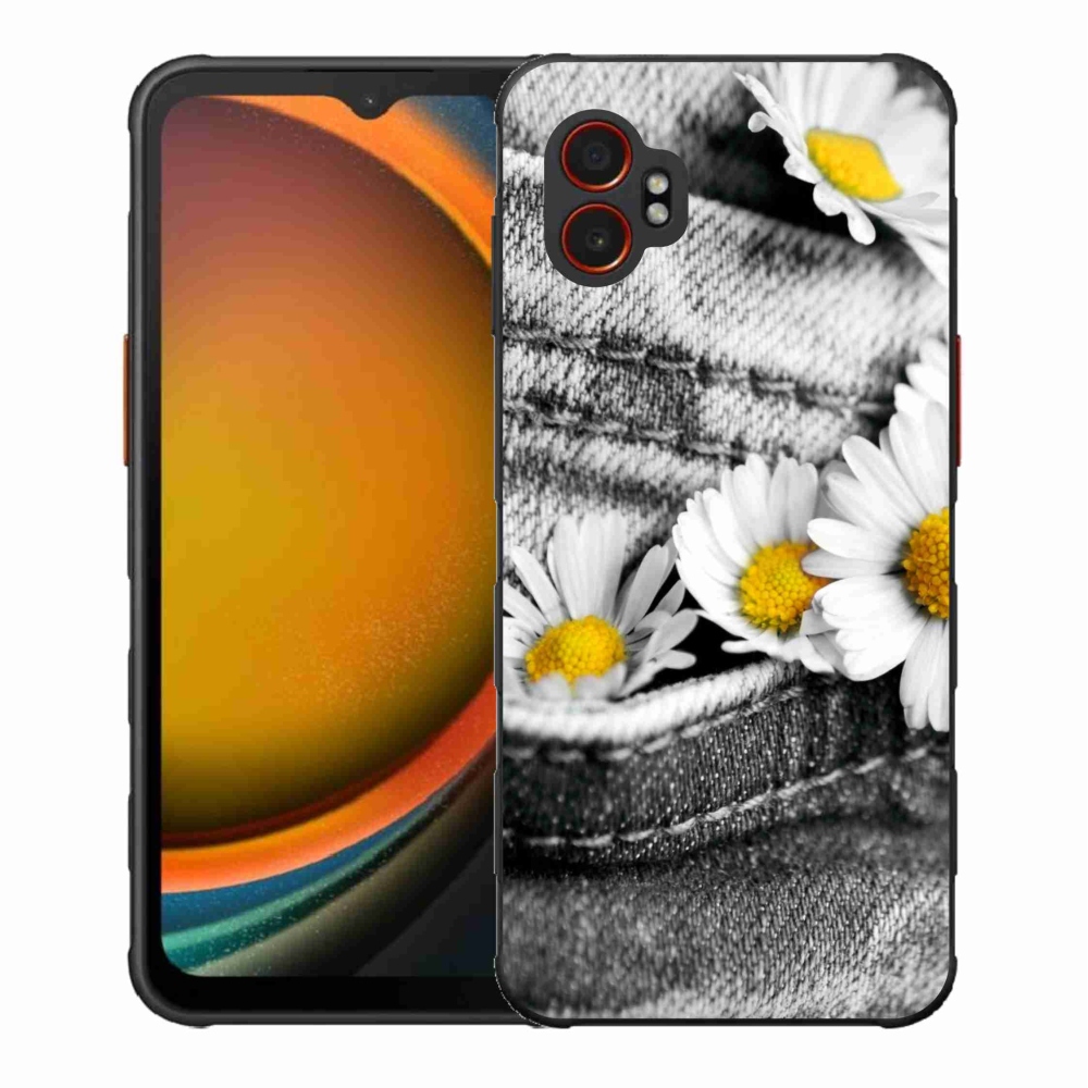 Gélový kryt mmCase na Samsung Galaxy Xcover 7 Pro - margaréty