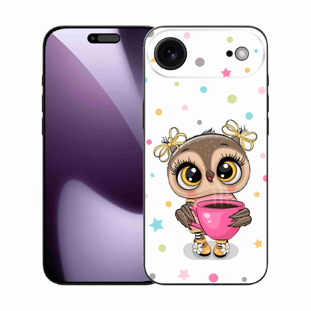 Gélový kryt mmCase na iPhone 17 Air - kreslená sovička