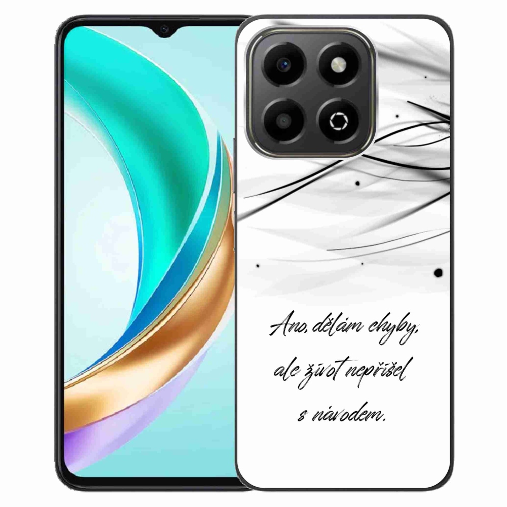 Gélový kryt mmCase na Honor X6b - citát biele pozadie