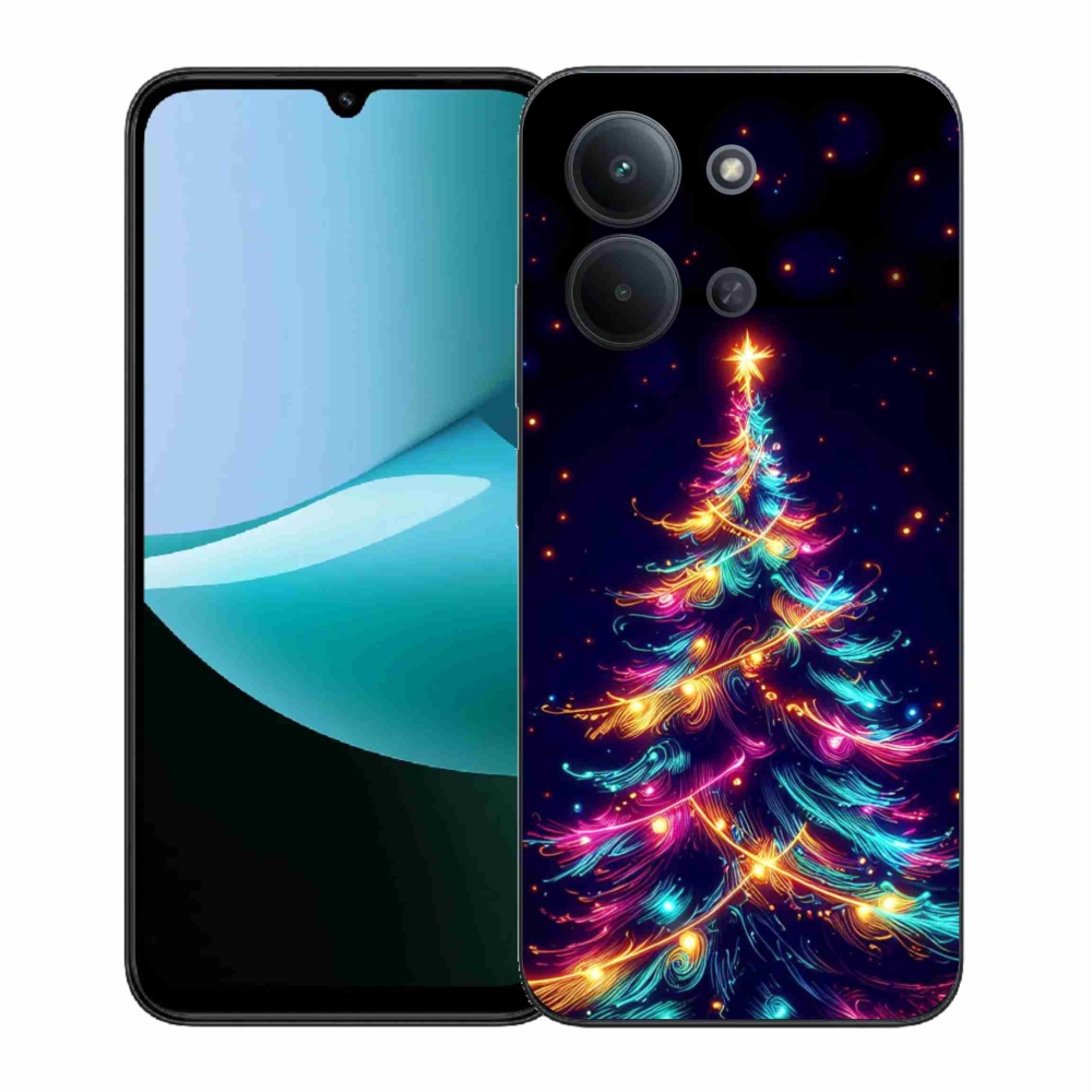 Gélový kryt mmCase na Xiaomi Redmi 15C 4G (171mm)/Poco C85 4G (171mm) - neónový vianočný stromček