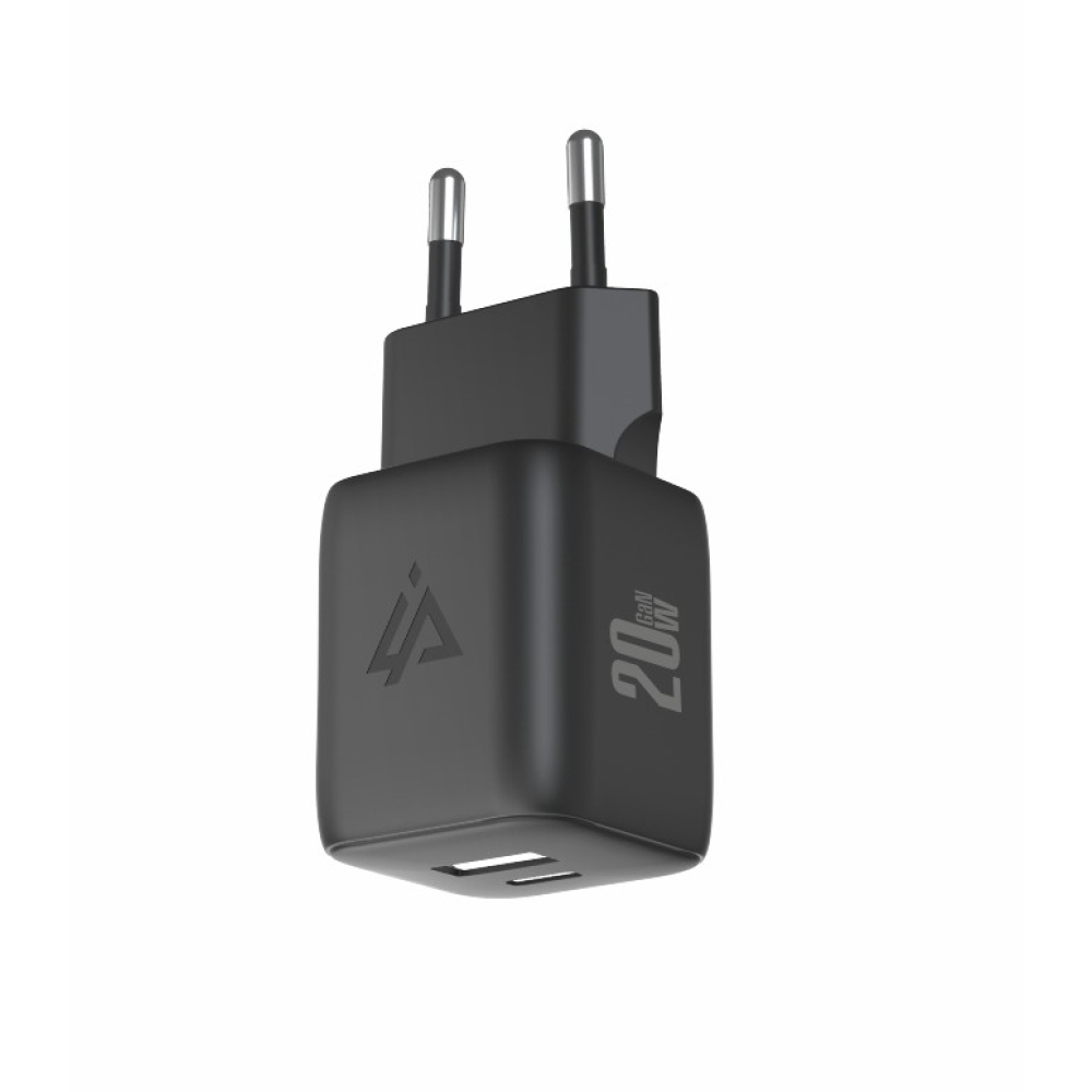 iPEAX GaN Sieťová nabíjačka 20 W 1x USB-C a 1x USB-A - čierna