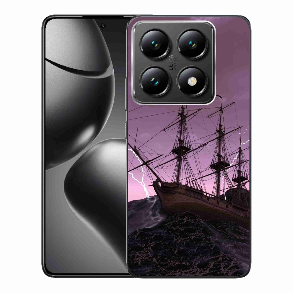 Gélový kryt mmCase na Xiaomi 14T Pro - loď v búrke