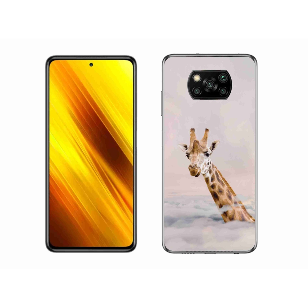 Gélový kryt mmCase na Xiaomi Poco X3 Pro - žirafa v oblakoch