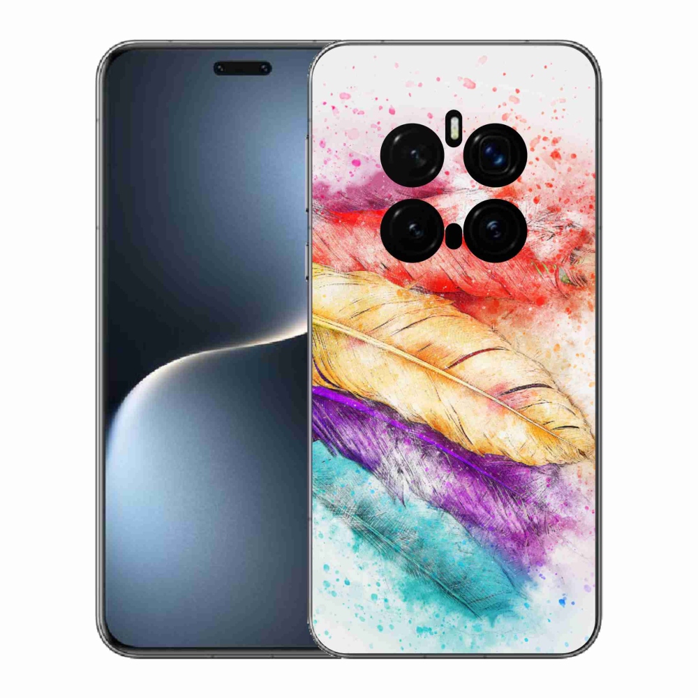 Gélový kryt mmCase na Honor Magic 7 Pro 5G - farebné perie